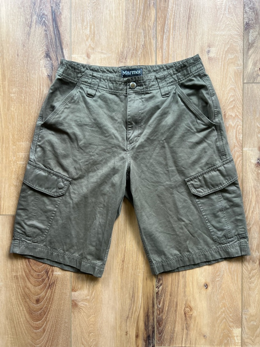 Marmot Men’s Olive Green Cargo Shorts Size 30 Hiking Outdoor Utility